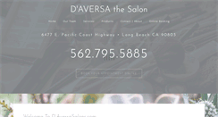 Desktop Screenshot of daversasalons.com